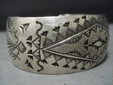 Exceptional Vintage Native American Jewelry Hopi Sterling Silver Synergy Bracelet Cuff-Nativo Arts