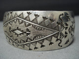 Exceptional Vintage Native American Jewelry Hopi Sterling Silver Synergy Bracelet Cuff-Nativo Arts