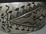 Exceptional Vintage Native American Jewelry Hopi Sterling Silver Synergy Bracelet Cuff-Nativo Arts
