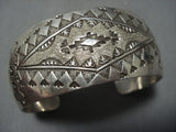 Exceptional Vintage Native American Jewelry Hopi Sterling Silver Synergy Bracelet Cuff-Nativo Arts