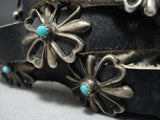 Exceptional Vintage Native American Jewelry Navajo 4 Leaf Clover Sterling Silver Concho Belt-Nativo Arts
