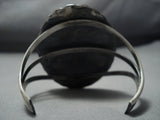 Exceptional Vintage Native American Jewelry Navajo Chief Sterling Silver Huge Bracelet-Nativo Arts