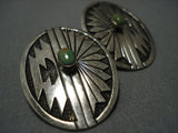 Exceptional Vintage Native American Jewelry Navajo Sterling Silver Earrings Old-Nativo Arts