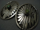 Exceptional Vintage Native American Jewelry Navajo Sterling Silver Earrings Old-Nativo Arts