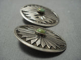 Exceptional Vintage Native American Jewelry Navajo Sterling Silver Earrings Old-Nativo Arts