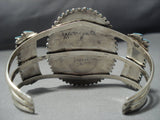 Exceptional Vintage Native American Jewelry Zuni Needlepoint Turquoise Sterling Silver Bracelet-Nativo Arts