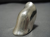 Exceptional Vintage Native American Navajo Sunface Mark Chapo Sterling Silver Ring Old-Nativo Arts