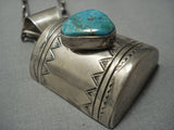 Exceptional Vintage Navajo Sterling Native American Jewelry Silver Alex Sanchez Necklace-Nativo Arts