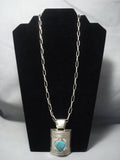 Exceptional Vintage Navajo Sterling Native American Jewelry Silver Alex Sanchez Necklace-Nativo Arts