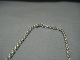 Exceptional Vintage Navajo Sterling Silver Chris Tom Necklace-Nativo Arts