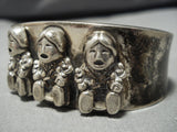 Exceptional Vintage Navajo Sterling Silver Native American Bracelet Old Cuff-Nativo Arts