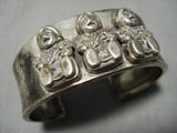 Exceptional Vintage Navajo Sterling Silver Native American Bracelet Old Cuff-Nativo Arts