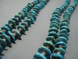 Exceptional Vintage Santo Domingo Turquoise Sterling Silver Necklace-Nativo Arts