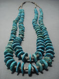Exceptional Vintage Santo Domingo Turquoise Sterling Silver Necklace-Nativo Arts