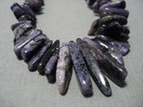 Exquisite Vintage Native American Jewelry Navajo Amethyst Sterling Silver Necklace Old-Nativo Arts