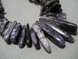 Exquisite Vintage Native American Jewelry Navajo Amethyst Sterling Silver Necklace Old-Nativo Arts