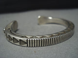 Exquisite Vintage Native American Jewelry Navajo Sterling Silver Arrowhead Kee Nataani Bracelet-Nativo Arts
