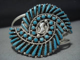 Exquisite Vintage Native American Jewelry Navajo Sterling Silver Charlie Parker Lightning Bracelet-Nativo Arts