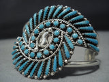 Exquisite Vintage Native American Jewelry Navajo Sterling Silver Charlie Parker Lightning Bracelet-Nativo Arts