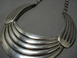 Exquisite Vintage Navajo Choker Sterling Silver Bahe Native American Necklace-Nativo Arts