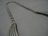 Exquisite Vintage Navajo Choker Sterling Silver Bahe Native American Necklace-Nativo Arts