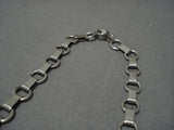 Exquisite Vintage Navajo Choker Sterling Silver Bahe Native American Necklace-Nativo Arts