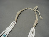 Exquisite Vintage Navajo Longer Turquoise Native American Necklace Old-Nativo Arts