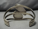 Exquisite Vintage Navajo Native American Sterling Silver #8 Turquoise Bracelet-Nativo Arts