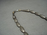 Exquisite Vintage Santo Domingo/ Navajo Blue Diamond Turquoise Native American Jewelry Silver Necklace-Nativo Arts