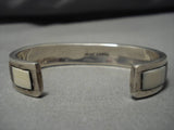 Exquisite Vintage Zuni/ Native American Navajo Ironwood Thick Sterling Silver Bracelet Old-Nativo Arts