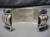 Exquisite Vintage Zuni Turquoise Lapis Sterling Silver Native American Bracelet-Nativo Arts