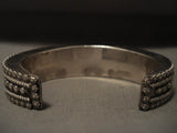 Extra Thick Advanced Native American Jewelry Silver Work Vintage Navajo Bisbee Turquoise Native American Jewelry Silver Bracelet-Nativo Arts