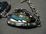 Extreme Intricacy Vintage Navajo Turquoise Native American Jewelry Silver 'Flying Star: Native American Jewelry Silver Bracelet-Nativo Arts