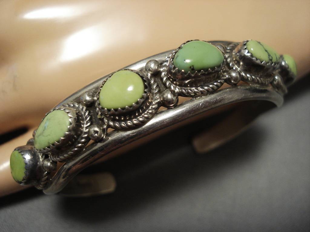 Extremely Rare Vintage Native American Navajo Orvil Jack Turquoise