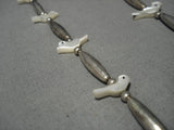 Extremely Rare Vintage Native American Navajo Sterling Silver Fetish Animal Necklace Old-Nativo Arts