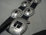 Extremely Rare Vintage Navajo Orville Tsinnie (d.) Native American Jewelry Silver Concho Belt-Nativo Arts