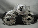 Extremely Rare Vintage Navajo Orville Tsinnie (d.) Native American Jewelry Silver Concho Belt-Nativo Arts