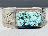 Important Vintage Native American Navajo Stan Parker Turquoise Sterling Silver Bracelet-Nativo Arts