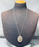 Fascinating Vintage Native American Navajo Sterling Silver Kachina Pendant Necklace-Nativo Arts