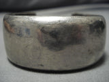 Marvelous Vintage Navajo Sterling Silver Native American Bracelet Cuff Old-Nativo Arts