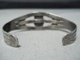 Marvelous Vintage Navajo Native American Turquoise Sterling Silver Bracelet-Nativo Arts