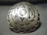 Incredible Vintage Navajo Sterling Silver Ring Native American Old.-Nativo Arts
