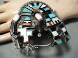 Museum One Of Finest Vintage Native American Zuni Turquoise Sterling Silver Bracelet-Nativo Arts