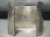 One Of Biggest Best Vintage Native American Zuni Needle Turquoise Sterling Silver Bracelet-Nativo Arts