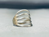 Advanced Workmanship Vintage Native American Navajo Sterling Silver Shank Ring-Nativo Arts