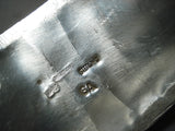Important Vintage Native American Navajo Buffalo Turquoise Sterling Silver Leaf Bracelet-Nativo Arts