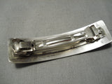 Important Vintage Native American Navajo Dan Jackson Sterling Silver Pattern Hair Barrette Clip-Nativo Arts