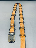 Important Vintage Native American Navajo Mary Cayanito Sterling Silver Concho Belt-Nativo Arts