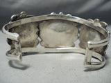 Museum Vintage Native American Navajo Old Morenci Turquoise Sterling Silver Bracelet Old-Nativo Arts