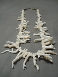 Native American Incredible Vintage Santo Domingo Sterling Silver Necklace-Nativo Arts